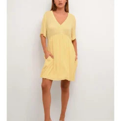 Kaffe Jurk "Tara" Geel