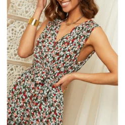 Jurk Aubergine/meerkleurig -Exporteren Mooie Look Winkel larmoire de suzette jurk aubergine meerkleurig 3