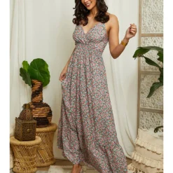 Jurk Donkerblauw/koraalrood -Exporteren Mooie Look Winkel larmoire de suzette jurk donkerblauw koraalrood 4