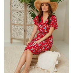 Jurk In Blauw/ Rood/ Zwart -Exporteren Mooie Look Winkel larmoire de suzette jurk in blauw rood zwart 4