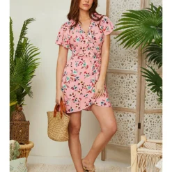 Jurk Lichtroze/lichtblauw/rood -Exporteren Mooie Look Winkel larmoire de suzette jurk lichtroze lichtblauw rood 4