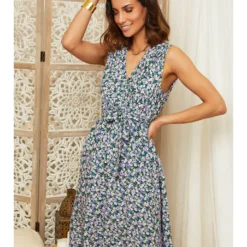 Jurk Lila/meerkleurig