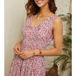 Jurk Roze/lichtblauw -Exporteren Mooie Look Winkel larmoire de suzette jurk roze lichtblauw 3