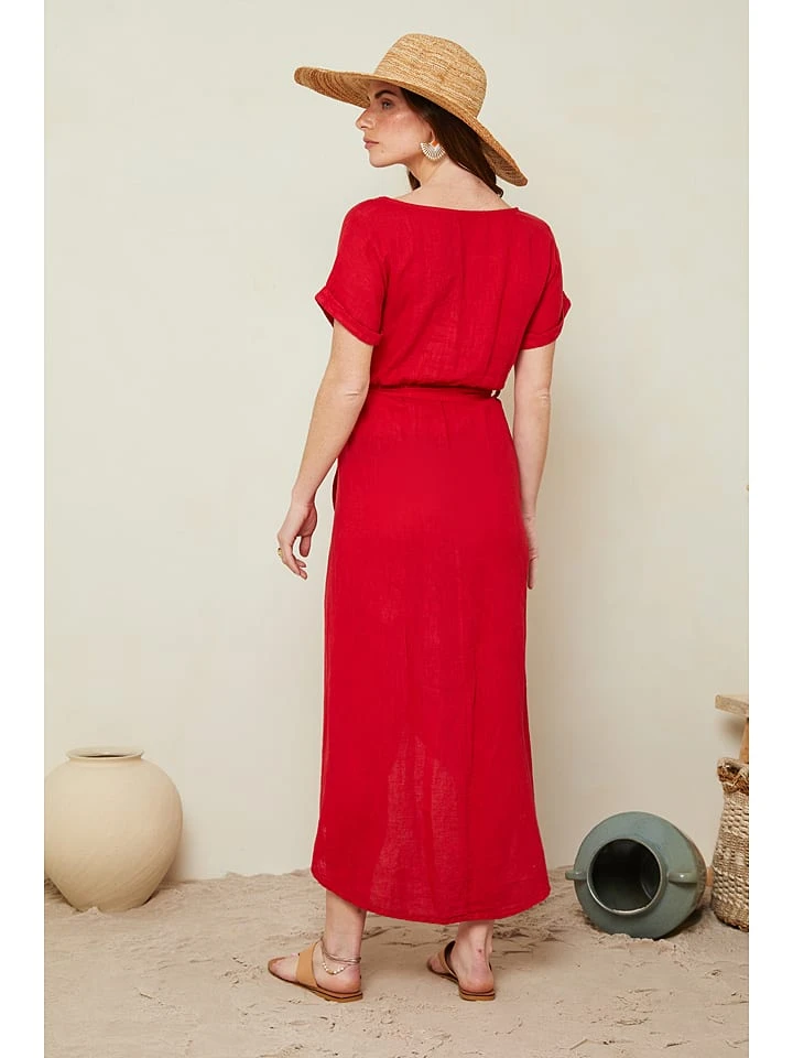 Jurk "Lydia" Rood 3 Jurk "Lydia" Rood - Afbeelding 3