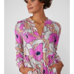 Jurk "Rubia" Roze/beige -Exporteren Mooie Look Winkel lieblingsstuck jurk rubia roze beige 4