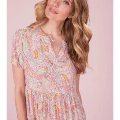 Jurk "Ruthie" Lichtroze/meerkleurig -Exporteren Mooie Look Winkel lieblingsstuck jurk ruthie lichtroze meerkleurig 4