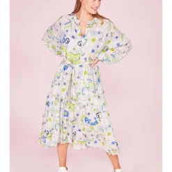 Exporteren Mooie Look Winkel -Exporteren Mooie Look Winkel lieblingsstuck jurk wit blauw groen 1