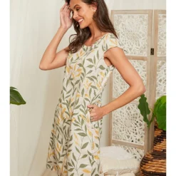 Linnen Jurk Kaki/crème 7 Linnen Jurk Kaki/crème -Exporteren Mooie Look Winkel lin passion linnen jurk kaki creme 2