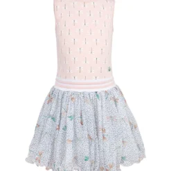 Jurk "Amber" Lichtroze/wit