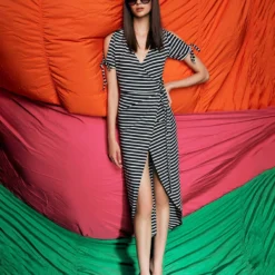 LTB Jurk "Zodoso" Zwart/wit -Exporteren Mooie Look Winkel ltb jurk zodoso zwart wit 2