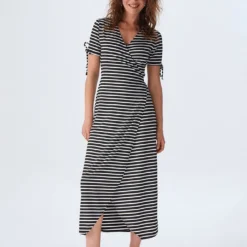 LTB Jurk "Zodoso" Zwart/wit