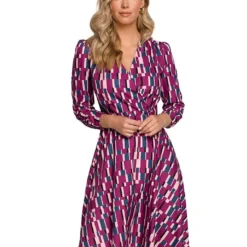 Jurk Roze/blauw/meerkleurig