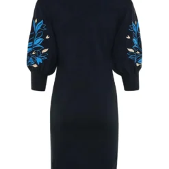 MEXX Gebreide Jurk Donkerblauw -Exporteren Mooie Look Winkel mexx gebreide jurk donkerblauw 2