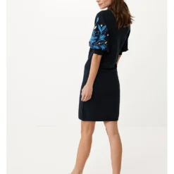 MEXX Gebreide Jurk Donkerblauw -Exporteren Mooie Look Winkel mexx gebreide jurk donkerblauw 3