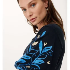 MEXX Gebreide Jurk Donkerblauw -Exporteren Mooie Look Winkel mexx gebreide jurk donkerblauw 4