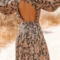 Jurk Lichtbruin/zwart/meerkleurig -Exporteren Mooie Look Winkel milan kiss jurk lichtbruin zwart meerkleurig 3