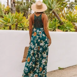 Jurk Petrol/crème/oranje -Exporteren Mooie Look Winkel milan kiss jurk petrol creme oranje 4