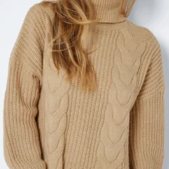 Noisy May Gebreide Jurk "Laura" Beige -Exporteren Mooie Look Winkel noisy may gebreide jurk laura beige 3