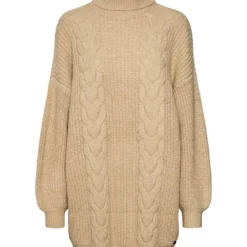 Noisy May Gebreide Jurk "Laura" Beige -Exporteren Mooie Look Winkel noisy may gebreide jurk laura beige 5