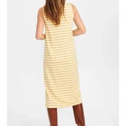 Jurk "Nudaia" Geel/wit -Exporteren Mooie Look Winkel numph jurk nudaia geel wit 3