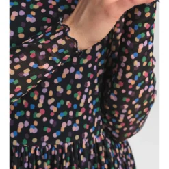 Jurk "Nufreja" Zwart/meerkleurig -Exporteren Mooie Look Winkel numph jurk nufreja zwart meerkleurig 4