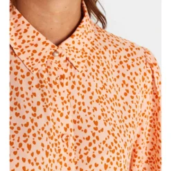 Jurk "Nulydia" Oranje -Exporteren Mooie Look Winkel numph jurk nulydia oranje 3