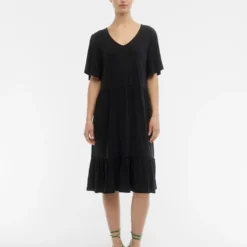 Object Jurk "Jannie" Zwart -Exporteren Mooie Look Winkel object jurk jannie zwart 2