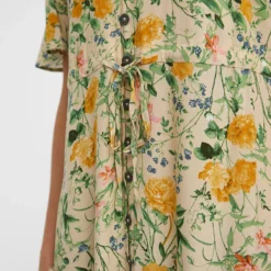 Object Jurk "Lorena" Beige/geel -Exporteren Mooie Look Winkel object jurk lorena beige geel 5