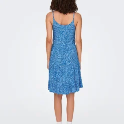 ONLY Jurk "Maj Life" Blauw/wit -Exporteren Mooie Look Winkel only jurk maj life blauw wit 3