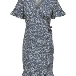 ONLY Jurk "Olivia" Donkerblauw/crème