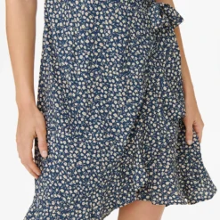 ONLY Jurk "Olivia" Donkerblauw/crème -Exporteren Mooie Look Winkel only jurk olivia donkerblauw creme 4