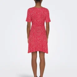 ONLY Jurk "Verona" Rood -Exporteren Mooie Look Winkel only jurk verona rood 4