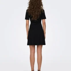 ONLY Jurk "Verona" Zwart -Exporteren Mooie Look Winkel only jurk verona zwart 4