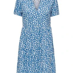 ONLY Jurk "Zally" Blauw/wit -Exporteren Mooie Look Winkel only jurk zally blauw wit 3