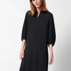 OPUS Jurk "Qedrik" Zwart