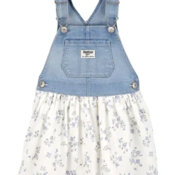 OshKosh Jurk Lichtblauw/crème
