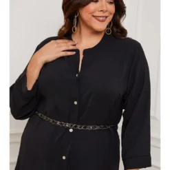 Jurk "Bent" Zwart -Exporteren Mooie Look Winkel plus size company jurk bent zwart 3