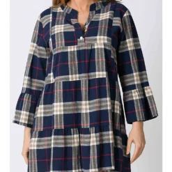 Jurk "Lola" Donkerblauw -Exporteren Mooie Look Winkel plus size company jurk lola donkerblauw 3