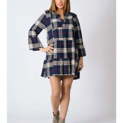 Jurk "Lola" Donkerblauw -Exporteren Mooie Look Winkel plus size company jurk lola donkerblauw 4