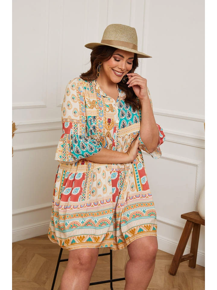 Jurk "Suli" Beige 3 Jurk "Suli" Beige - Afbeelding 3