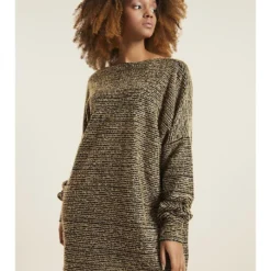 Jurk Zwart/goudkleurig