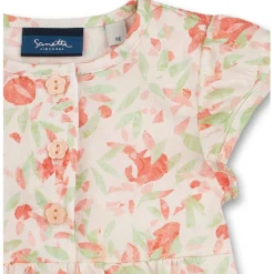 Jurk "Fresh Fruits" Beige -Exporteren Mooie Look Winkel sanetta kidswear jurk fresh fruits beige 2