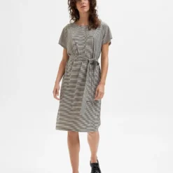 Selected Femme Jurk "Ivy" Grijs -Exporteren Mooie Look Winkel selected femme jurk ivy grijs 2