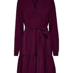 Selected Femme Jurk "Mivia" Pruimkleurig