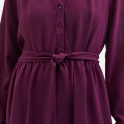 Selected Femme Jurk "Mivia" Pruimkleurig -Exporteren Mooie Look Winkel selected femme jurk mivia pruimkleurig 5