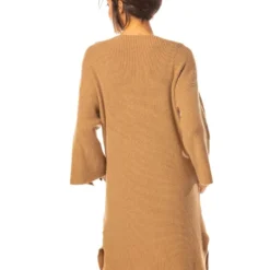 Gebreide Jurk "Cleo" Lichtbruin -Exporteren Mooie Look Winkel so cachemire gebreide jurk cleo lichtbruin 3