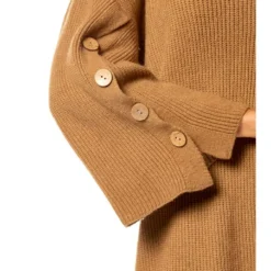 Gebreide Jurk "Cleo" Lichtbruin -Exporteren Mooie Look Winkel so cachemire gebreide jurk cleo lichtbruin 4