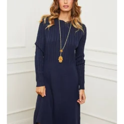 Gebreide Jurk "Garcy" Blauw