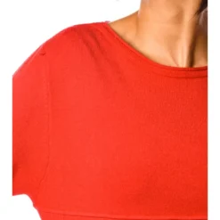 Gebreide Jurk "Hindy" Rood -Exporteren Mooie Look Winkel so cachemire gebreide jurk hindy rood 3