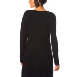 Gebreide Jurk "Hindy" Zwart -Exporteren Mooie Look Winkel so cachemire gebreide jurk hindy zwart 2